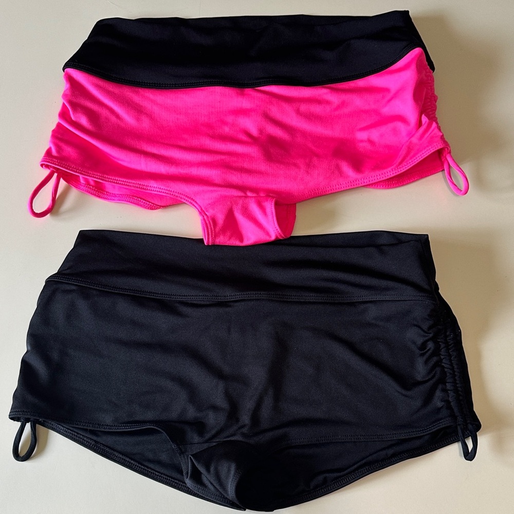 VS PINK SPORT Set of Two Gym to Swim Shorts